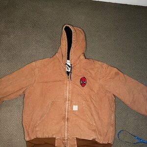 Carhartt Deadpool Tan hooded jacket